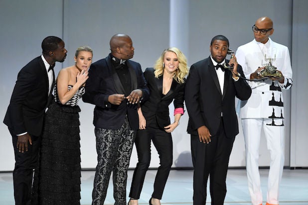 70th Emmys Sterling K. Brown, Kristen Bell, Tituss Burgess, Kate McKinnon, Kenan Thompson, and RuPaul 2018 70th Emmys Sterling K. Brown, Kristen Bell, Tituss Burgess, Kate McKinnon, Kenan Thompson, and RuPaul 2018