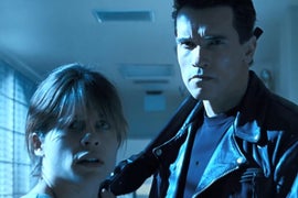 Arnold Schwarzenegger, Linda Hamilton Reunite in ‘Terminator’ Set Photo