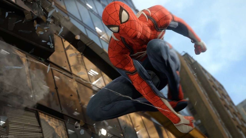 marvel's spider-man ps4 iron spider lead avengers infinity war