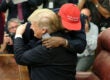 Kanye West hugging Donald Trump