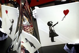 Banksy Posts Video Suggesting Auctioned Painting Should Have Shredded All the Way (Video)