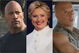 Hillary Clinton Chooses Sides in Vin Diesel vs Dwayne Johnson Debate (Video)