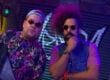 James Corden and Reggie Watts in 'Spittin Venom'