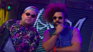 James Corden, Reggie Watts and Jenny Slate Made a ’90s Rap Video for ‘Venom’