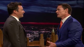 John Cena Performs His New WWE Finishing Move on Jimmy Fallon (Video)