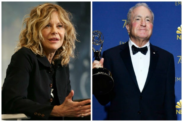 Meg Ryan and Lorne Michaels