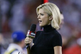 Another NFL Sideline Reporter Got Drilled in the Head With a Football on Live TV (Video)