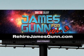 Fans Pay for ‘Rehire James Gunn’ Billboard Near Disneyland
