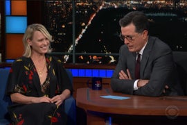 Robin Wright Wanted Stephen Colbert to be Claire’s Press Secretary on ‘House of Cards’