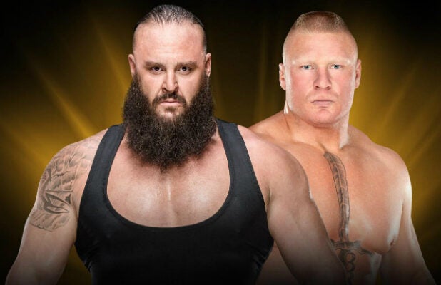Xnxx Brock Lesner - WWE Crown Jewel': Brock Lesnar F-5 Braun Strowman Out of the Ring