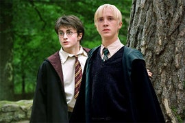 ‘Harry Potter’ Stars Daniel Radcliffe, Tom Felton Reunite at Broadway Play (Photo)