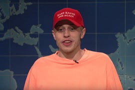 ‘SNL’: Pete Davidson Rips Kanye West in Weekend Update Segment (Video)