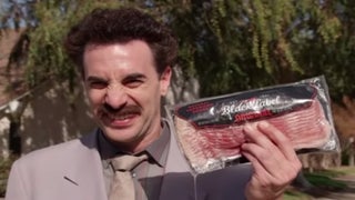 Borat Tried to Stop Jews From Voting in the Midterm Elections Using Bacon (Video)