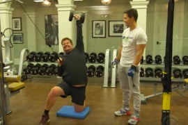 James Corden Joins Mark Wahlberg for His ‘Ridiculous’ 4 AM Workout (Video)