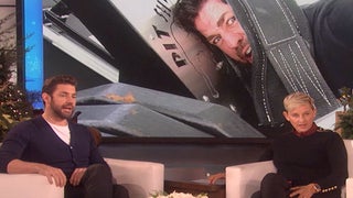 John Krasinski Stumped by Dwayne Johnson’s Gym Equipment: ‘Like Alien Spaceships’ (Video)