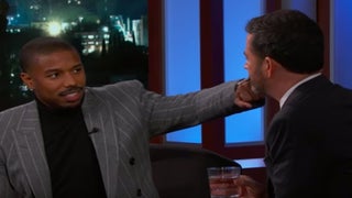 Michael B Jordan Punches Jimmy Kimmel (Video)