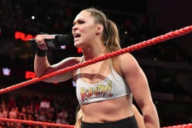 Ronda Rousey Took a Nasty Spill During WrestleMania 35 Main Event (Video)
