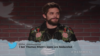 Jimmy Kimmel’s Country Music Mean Tweets: Thomas Rhett May or May Not Bedazzle His Jeans (Video)