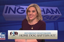‘SNL’: Kate McKinnon’s Laura Ingraham Wants You To Know That ‘If You Have Less Than Five Guns, You’re Gay’ (Video)