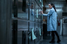 ‘The Possession of Hannah Grace’ Film Review: Shay Mitchell Is Bored in a Morgue in Dull Thriller