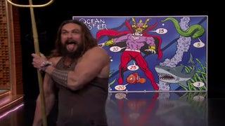 ‘Aquaman’ Jason Momoa Killed a Guy With a Trident on ‘The Tonight Show’ (Video)