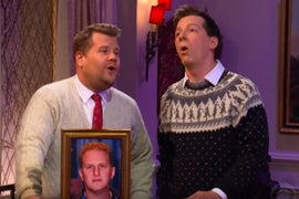 Sean Hayes and James Corden Sing a Christmas Ode to Michael Ra-pa-pa-port (Video)