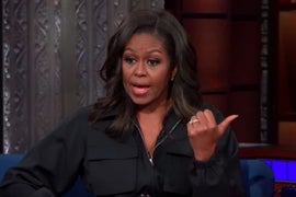 Watch Michelle Obama’s Too-Long-for-TV Interview With Stephen Colbert (Video)