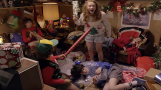 ‘Stranger Things’: Sadie Sink Is the Only Kid Who Can Properly Wrap a Present in This Holiday Promo (Video)