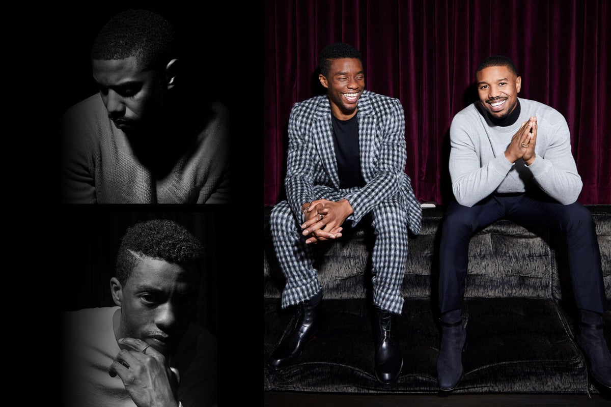 "Black Panther" Chadwick Boseman and Michael B Jordan
