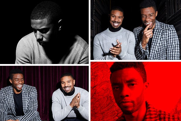 "Black Panther" Chadwick Boseman and Michael B Jordan