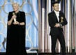 Glenn Close and Rami Malek at the Golden Globes