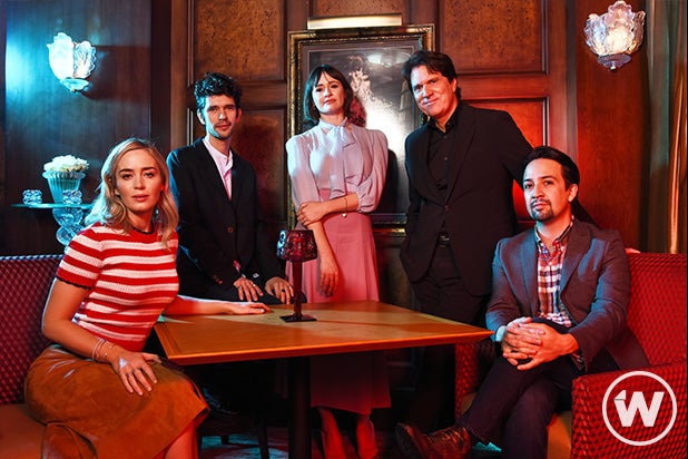 'Mary Poppins Returns' Emily Blunt, Ben Whishaw, Emily Mortimer, Rob Marhsall, Lin-Manuel Miranda 'Mary Poppins Returns' Emily Blunt, Ben Whishaw, Emily Mortimer, Rob Marhsall, Lin-Manuel Miranda
