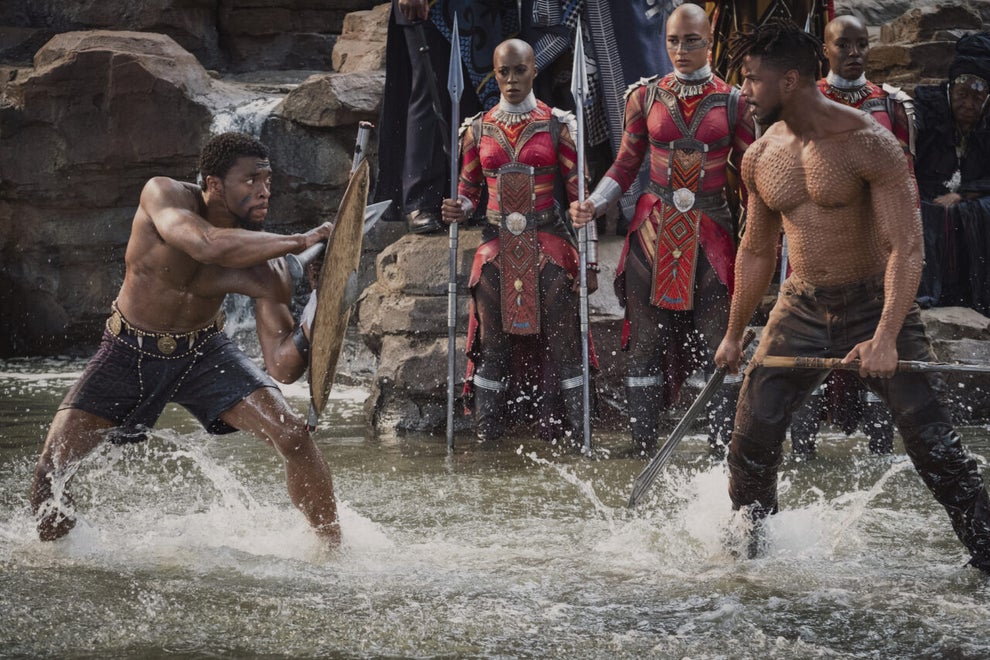 'Black Panther' stars Chadwick Boseman and Michael B. Jordan