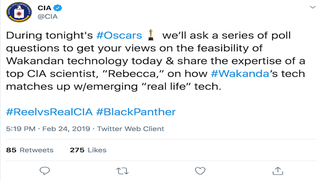 CIA Fact-Checks ‘Black Panther’ During Oscars, for Some Reason