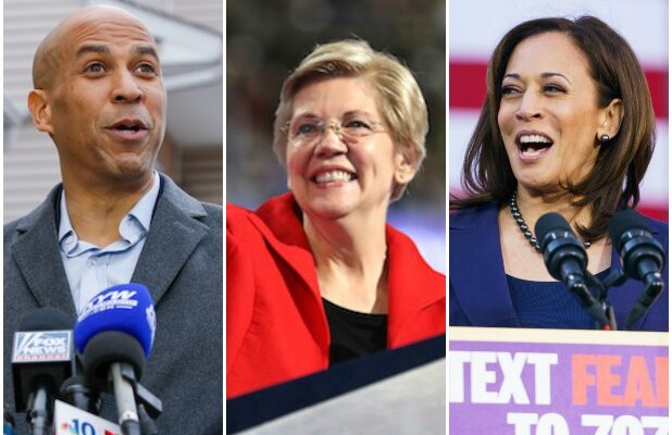 Cory Booker Elizabeth Warren Kamala Harris