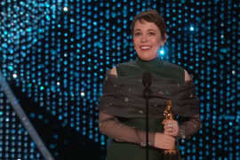 Olivia Colman Praises Glenn Close in Oscars Speech: ‘You’ve Been My Idol for So Long’