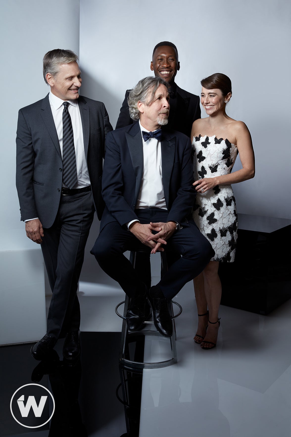 Peter Farrelly, Viggo Mortensen, Mahershala Ali and Linda Cardellini, Greenbook Peter Farrelly, Viggo Mortensen, Mahershala Ali and Linda Cardellini, Greenbook