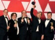 Jim Burke, Charles B. Wessler, Nick Vallelonga, Peter Farrelly, and Brian Currie, winners of Best Picture for 'Green Book,' pose in the press room during the 91st Annual Academy Awards at Hollywood and Highland on February 24, 2019 in Hollywood
