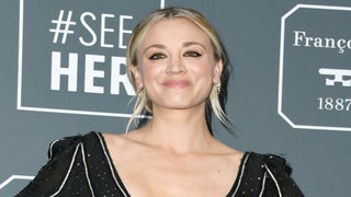 ‘Big Bang Theory’ Star Kaley Cuoco Puts the Squeeze on Christine Baranski in Behind-the-Scenes Look (Photo)
