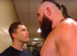 Colin Jost and Braun Strowman on 'Raw'