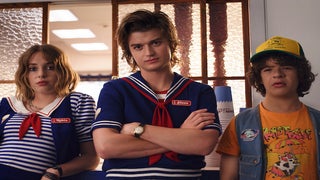 ‘Stranger Things 3’: Joe Keery and Maya Hawke on Steve, Robin and Dustin’s ‘Slapstick’ Starcourt Mall Adventure (Video)