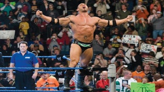 WrestleMania 35: Watch Batista Get Powerbombed Onto Steel Steps in WWE Return (Video)