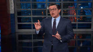 Colbert Is Amused by Trump’s Reaction to Joe Biden’s First Campaign Ad (Video)