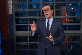 Colbert Is Amused by Trump’s Reaction to Joe Biden’s First Campaign Ad (Video)