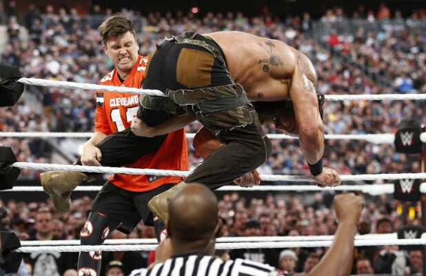 Wrestlemania Snl Star Colin Jost Almost Wins Battle Royal