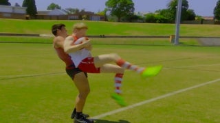 Conan O’Brien’s Australian Rules Football Career Ends Before It Begins (Video)