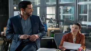 ‘Lucifer’: Tom Ellis Says Chloe Is ‘Plotting Against Lucifer’ on Season 4 (Video)