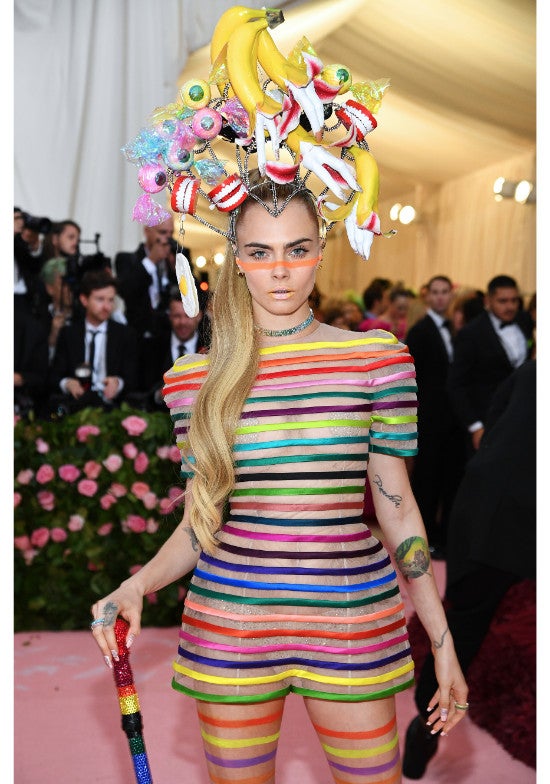 Resultado de imagen de cara delevingne met gala