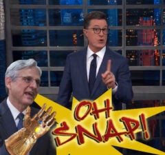 Colbert Merrick Garland Trump