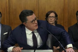 Stephen Colbert Crashes William Barr’s Senate Testimony (Video)